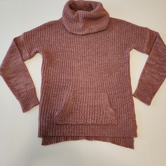 Turtleneck Sweater Pale Wine Pink Large - Picture 11 of 12